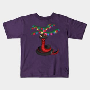 Snake Crowley Christmas lights Kids T-Shirt